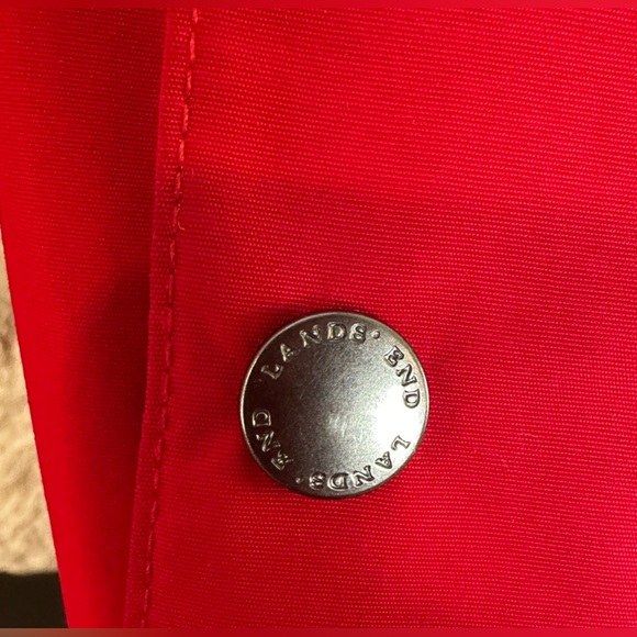 Land’s End | Women’s Red Mid-Length Fleece Lined Jacket w/Toggle Buttons, Size L - Picture 5 of 16